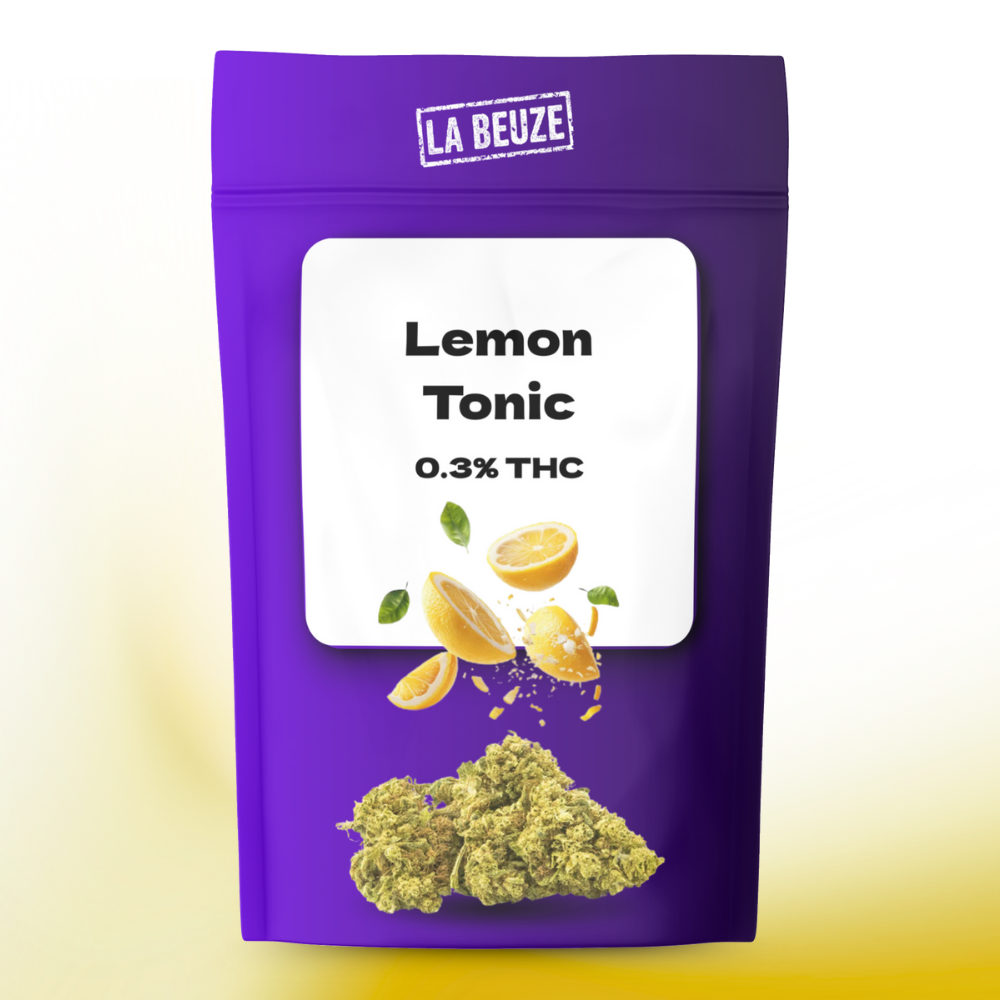 Fleur Lemon Tonic CBD Sativa douce cultivée en serre médicinale
