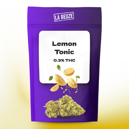 Fleur Lemon Tonic CBD Sativa douce cultivée en serre médicinale
